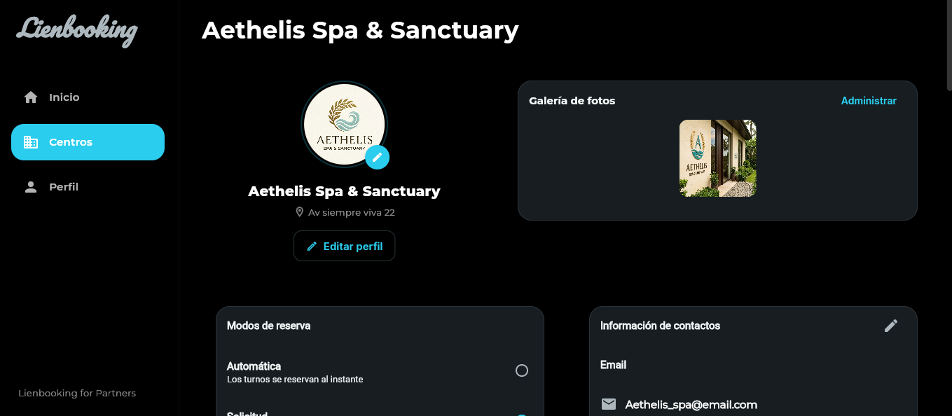 SaaS de Gestión y Reservas para Centros de Estética