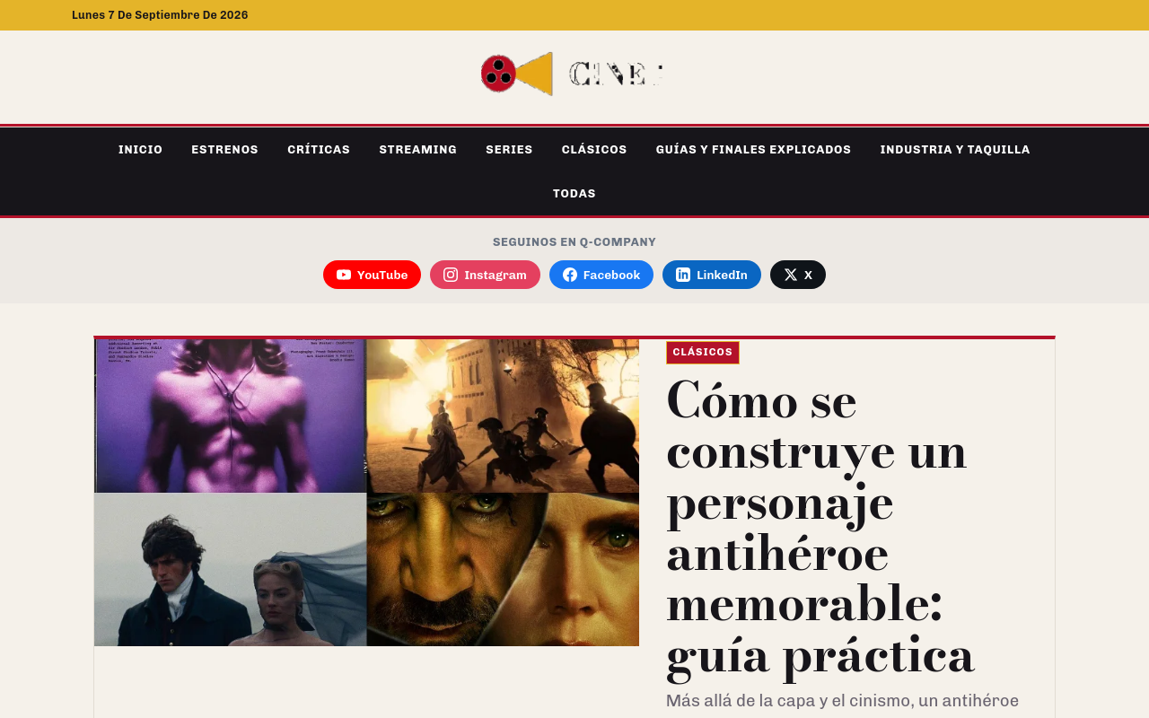 Sitio Web: Cine1