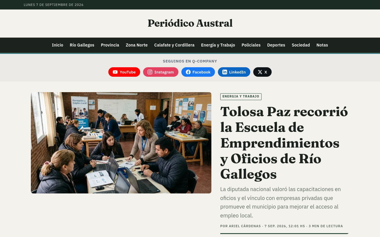 Sitio Web: Periodicoaustral