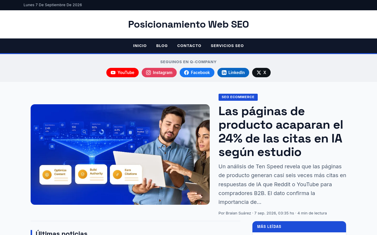 Sitio Web: Posicionamiento Web Seo