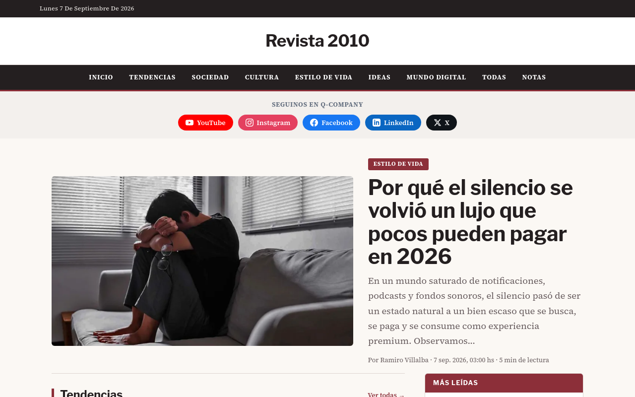 Sitio Web: Revista2010